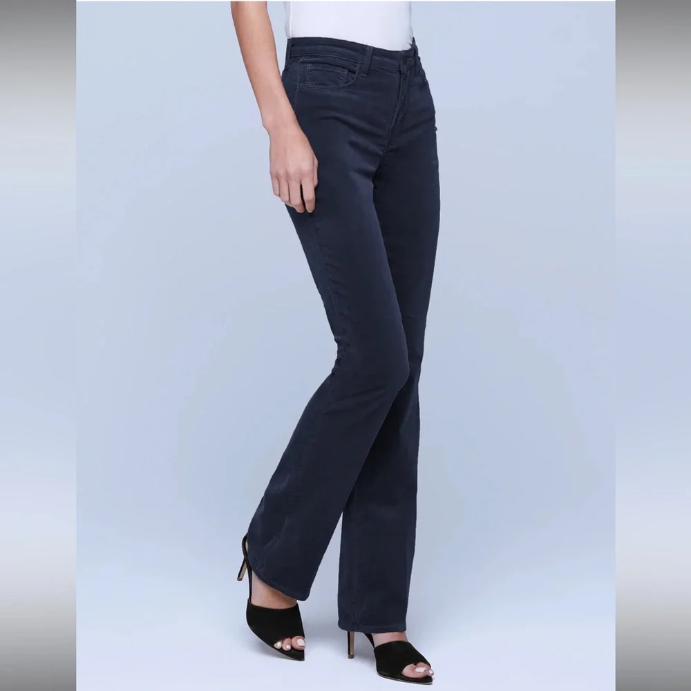 l’agence Marty High Rise Velvet Flare Jeans - Picture 3 of 7